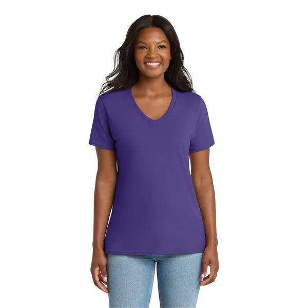 Port & Company Ladies Core Cotton V-Neck Tee.... from ASI 84863 SanMar