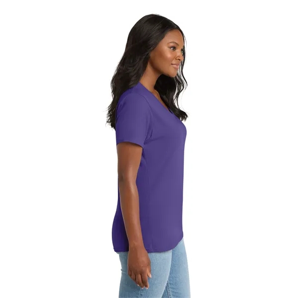 Port & Company Ladies Core Cotton V-Neck Tee.... from ASI 84863 SanMar