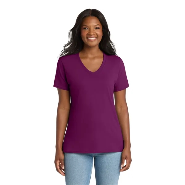 Port & Company Ladies Core Cotton V-Neck Tee.... from ASI 84863 SanMar
