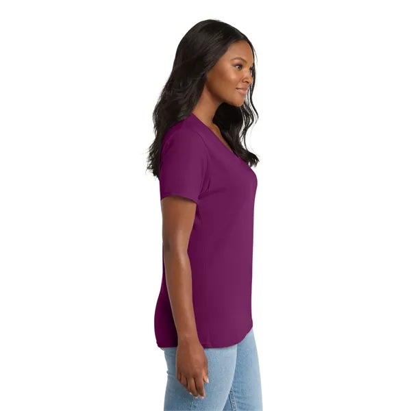Port & Company Ladies Core Cotton V-Neck Tee.... from ASI 84863 SanMar