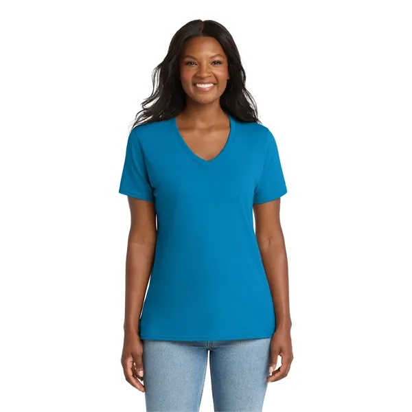 Port & Company Ladies Core Cotton V-Neck Tee.... from ASI 84863 SanMar