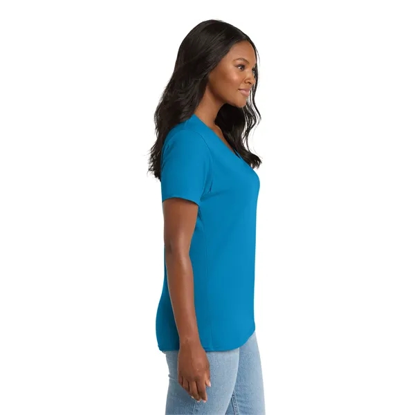 Port & Company Ladies Core Cotton V-Neck Tee.... from ASI 84863 SanMar