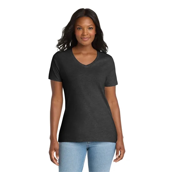 Port & Company Ladies Core Cotton V-Neck Tee.... from ASI 84863 SanMar