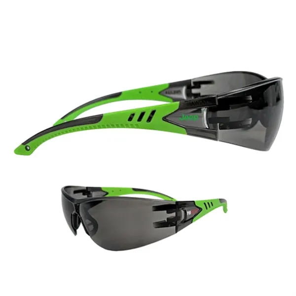 Lightweight rimless sporty design safety glasses with specially coated scratch resistant... from ASI 37455 Atteff International Inc