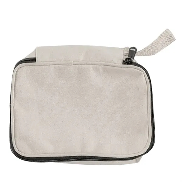 Durable cotton toiletry bag with full zip access and handle. Great... from ASI 67557 LimeLight Ent / Limelight USA