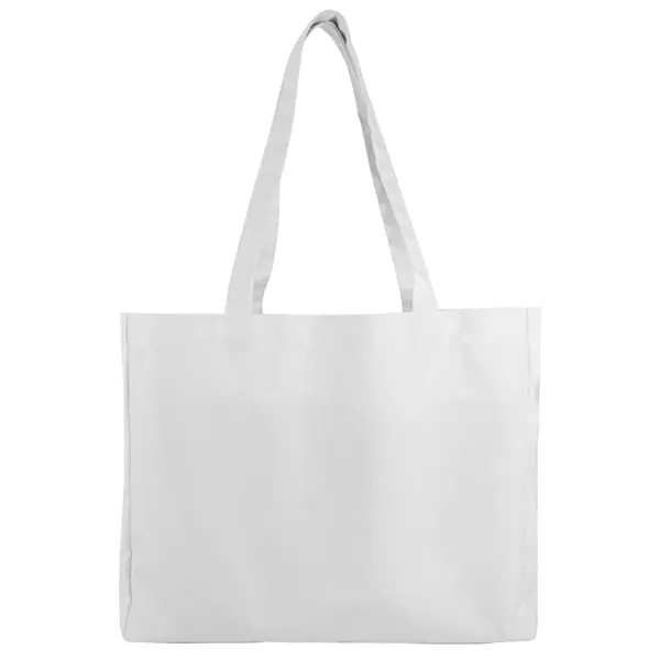 Polyester tote with poly handles and full-color sublimation. Great for promotions,... from ASI 67557 LimeLight Ent