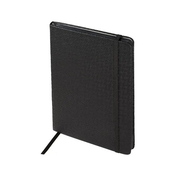 Writing journal with textured faux leather cover, 80 ruled pages, elastic... from ASI 79530 Prime Line