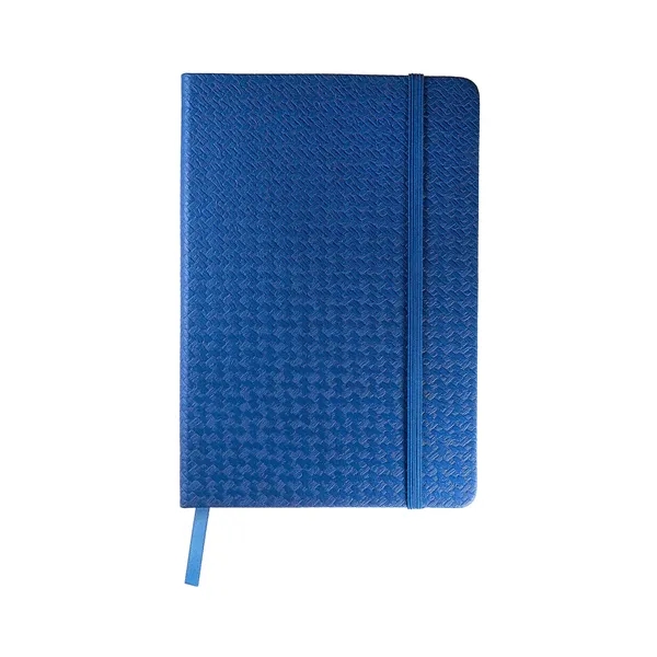 Writing journal with textured faux leather cover, 80 ruled pages, elastic... from ASI 79530 Prime Line