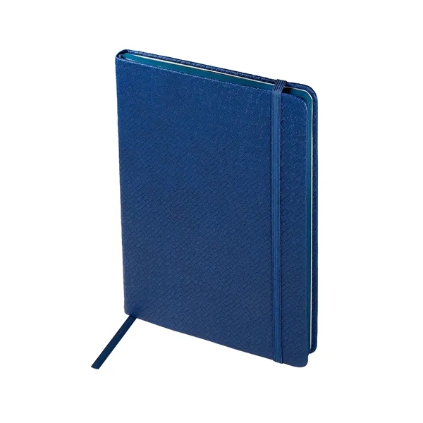 Writing journal with textured faux leather cover, 80 ruled pages, elastic... from ASI 79530 Prime Line