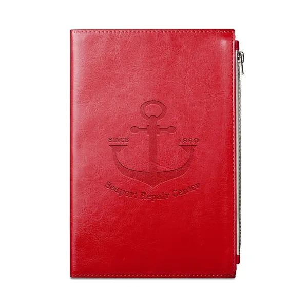 5.7" x 8.5" x .5" Element journal with polyurethane cover, stitched... from ASI 79530 Prime Line
