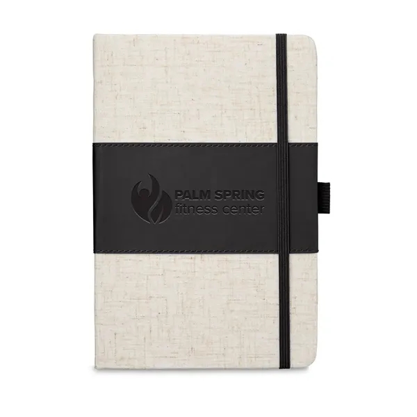 5.625" x 8.375" x 0.5" polyurethane and heathered fabric 80 page... from ASI 79530 Prime Line