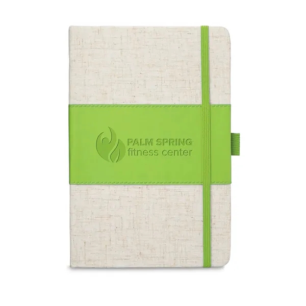 5.625" x 8.375" x 0.5" polyurethane and heathered fabric 80 page... from ASI 79530 Prime Line