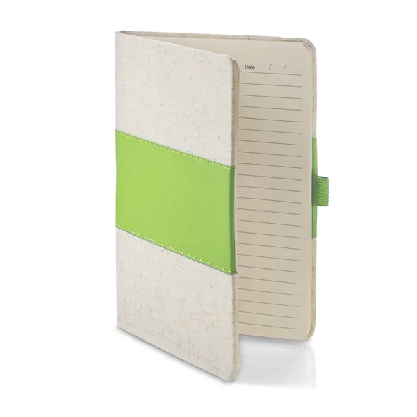 5.625" x 8.375" x 0.5" polyurethane and heathered fabric 80 page... from ASI 79530 Prime Line