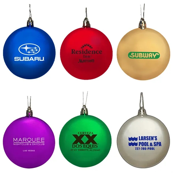 Christmas Ornaments 3", Round, Flat - Ready Inventory In New Jersey... from ASI 45100 Chulani Promotional Products, Inc / Competitive Edge Innovations/Chulani Chulani Line