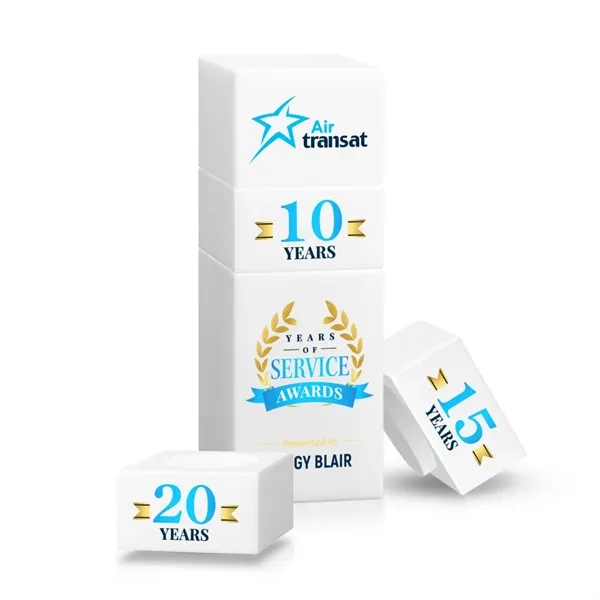 The Optical Crystal Tofino Stacker VividPrint™ Award features a unique stackable... from ASI 84592 St Regis Group / St Regis