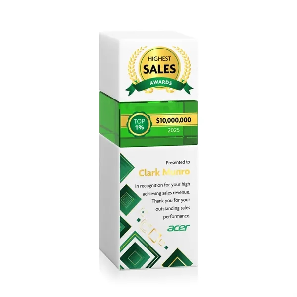 The Optical Crystal Tofino Stacker VividPrint™ Award features a unique stackable... from ASI 84592 St Regis Group / St Regis