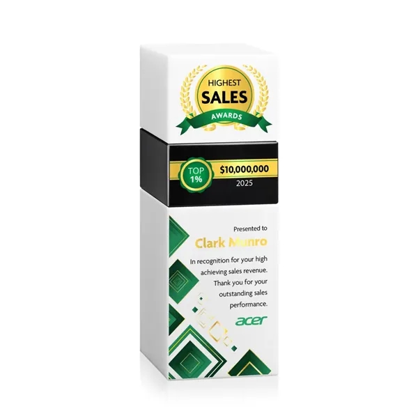 The Optical Crystal Tofino Stacker VividPrint™ Award features a unique stackable... from ASI 84592 St Regis Group / St Regis