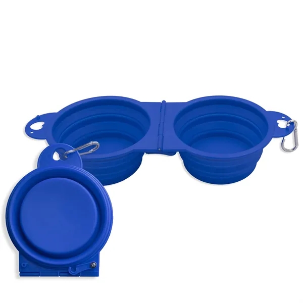 Collapsible Pet Bowl with two bowls that hold 300 ml of... from ASI 54040 Fey Promo / Mi Line by Fey