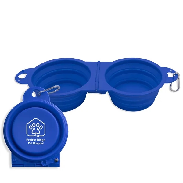 Collapsible Pet Bowl with two bowls that hold 300 ml of... from ASI 54040 Fey Promo / Mi Line by Fey