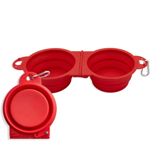 Collapsible Pet Bowl with two bowls that hold 300 ml of... from ASI 54040 Fey Promo / Mi Line by Fey