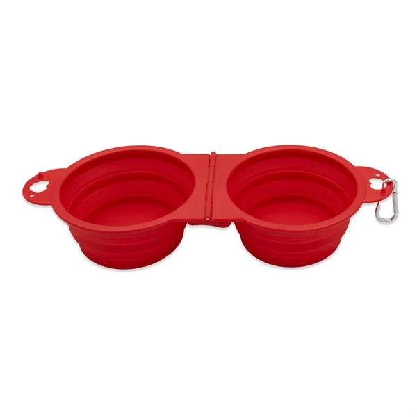 Collapsible Pet Bowl with two bowls that hold 300 ml of... from ASI 54040 Fey Promo / Mi Line by Fey