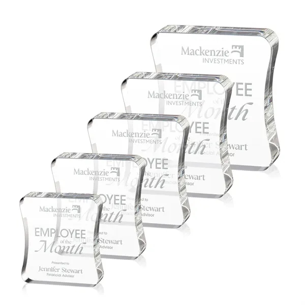 The Barre Award is a curved rectangular award that contours inward,... from ASI 84592 St Regis Group / St Regis