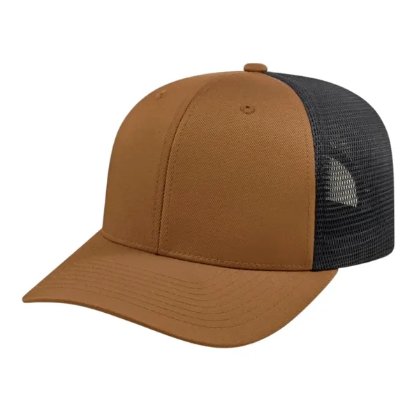 Polyester spandex performance mesh trucker cap with plastic snap closure.... from ASI 43792 Cap America Inc