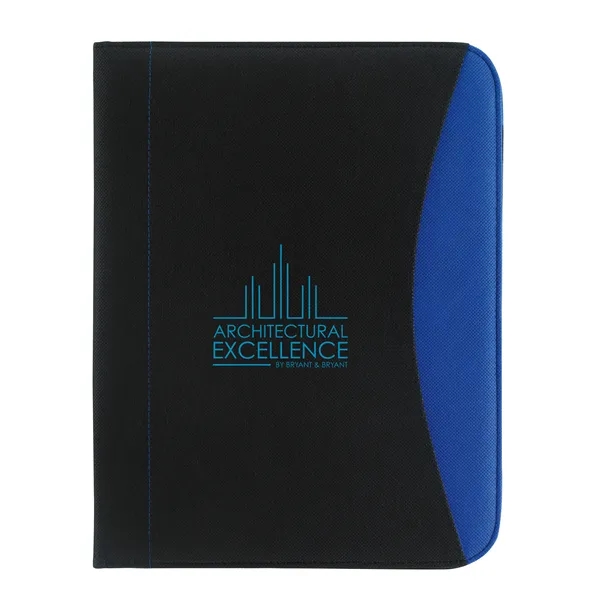 Non-Woven Curve Padfolio... from ASI 40480 Koozie Group / Norwood