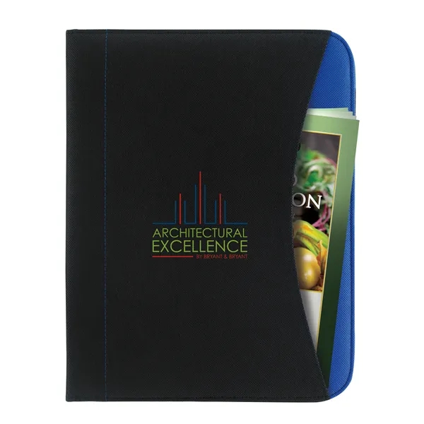 Non-Woven Curve Padfolio... from ASI 40480 Koozie Group / Norwood