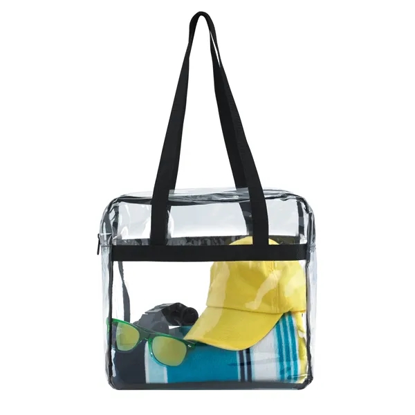 Clear Zippered Tote... from ASI 40480 Koozie Group / Norwood