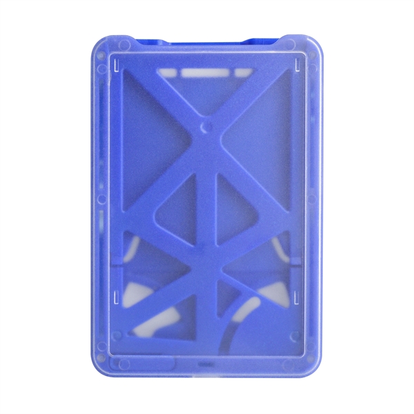 Durable, rigid plastic credit-card-size badge holders protect smart cards from bending.... from ASI 79898 Promovision / PROMOVISION