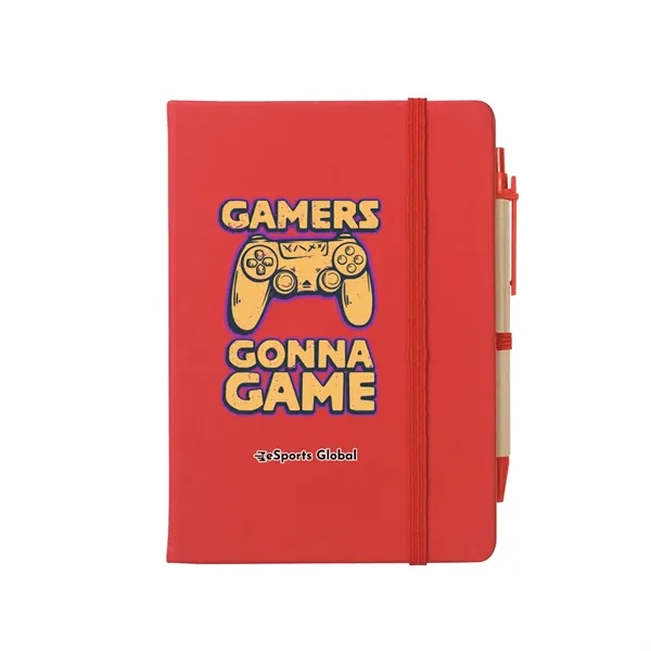 Notebook with 80 lined pages, matching pen, sticky notes, sticky flags... from ASI 61125 Hit Promotional Products / Hit®