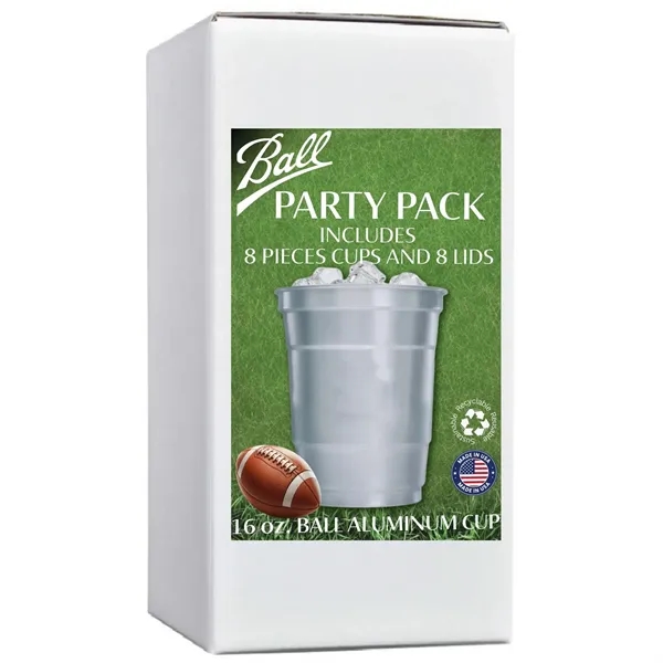 16oz Ball Aluminum Cup PARTY PACK... from ASI 80060 VisionUSA