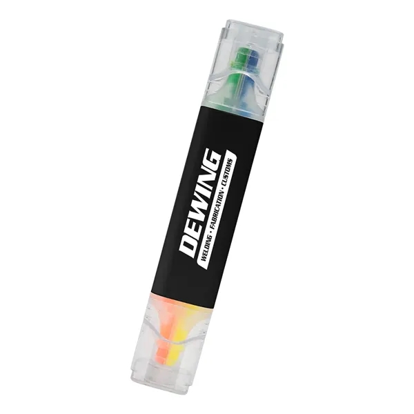 Dual end, chisel-tip highlighter with 2 colors on each end.... from ASI 61125 Hit Promotional Products / Hit®