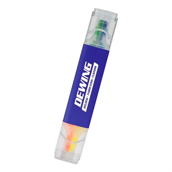 Dual end, chisel-tip highlighter with 2 colors on each end.... from ASI 61125 Hit Promotional Products / Hit®
