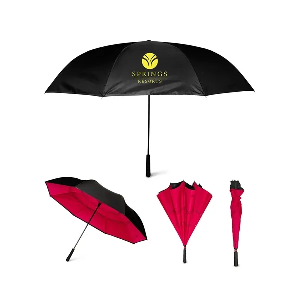 54" arc 190T Pongee and fiberglass inversion umbrella with rubberized polypropylene... from ASI 79530 Prime Line