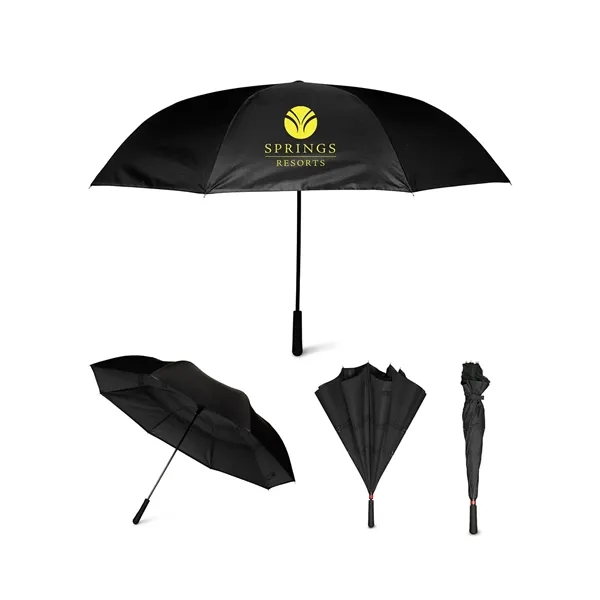 54" arc 190T Pongee and fiberglass inversion umbrella with rubberized polypropylene... from ASI 79530 Prime Line