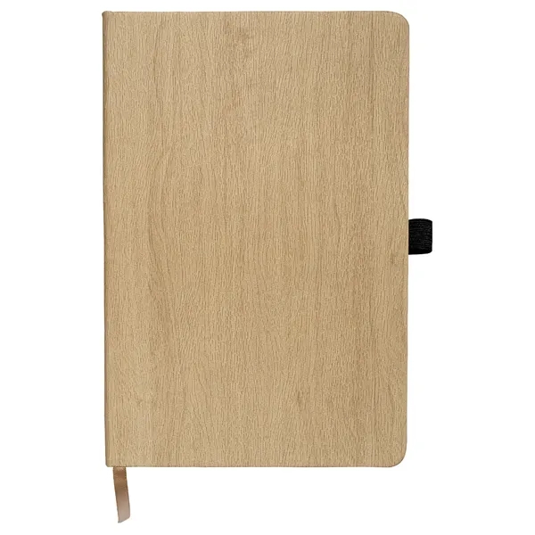 5.7" x 8.46" x .5" polyurethane wood grain-look 96 page journal... from ASI 79530 Prime Line