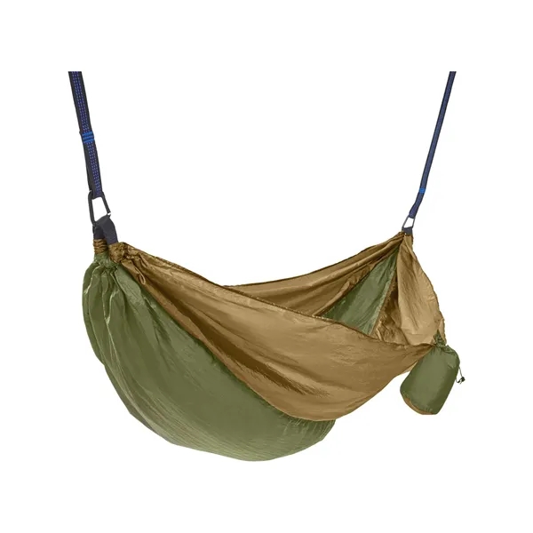 Portable hammock with two polyester straps, two iron carabiners, and a... from ASI 79530 Prime Line