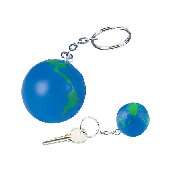 Globe Earth Shape Stress Ball Keychain... from ASI 79530 Prime Line