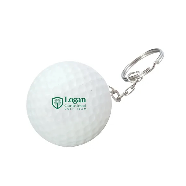 Golf Ball Shape Stress Ball Keychain... from ASI 79530 Prime Line