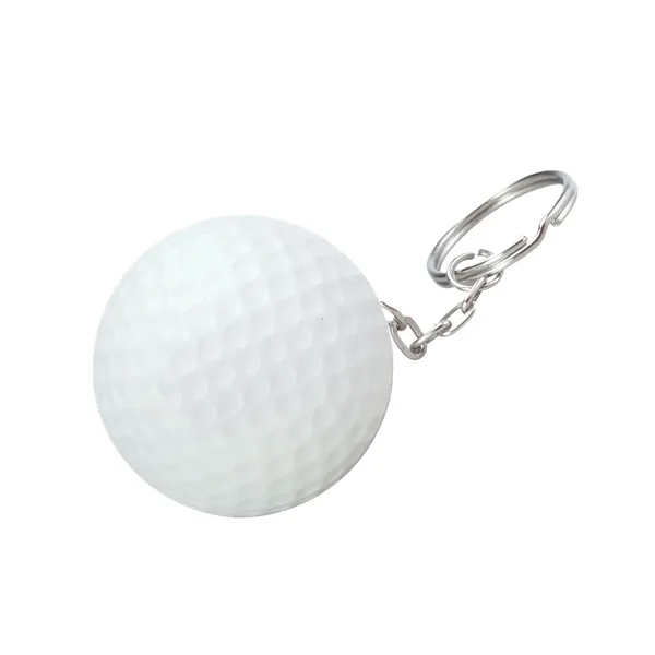Golf Ball Shape Stress Ball Keychain... from ASI 79530 Prime Line