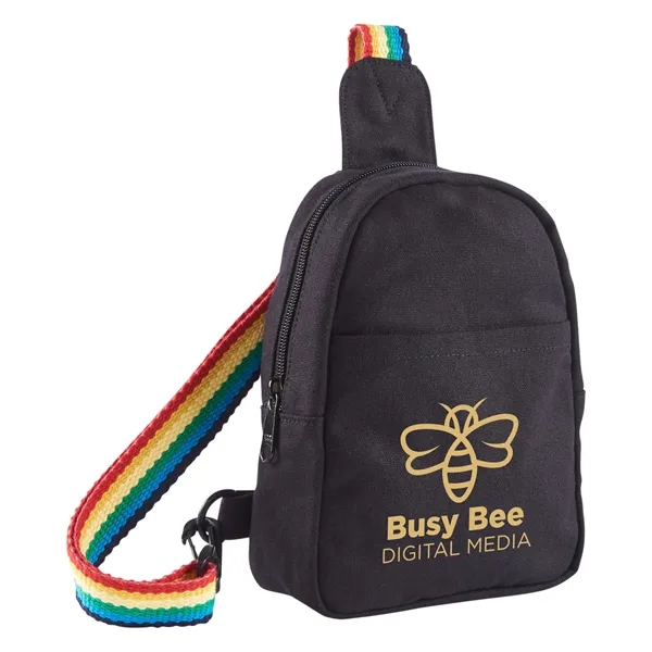 b.free Rainbow Pride Recycled Cotton Crossbody...... from ASI 79530 Prime Line