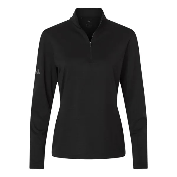 Adidas Women's Textured Stripe Quarter-Zip Pullover... from ASI 84358 S&S Activewear