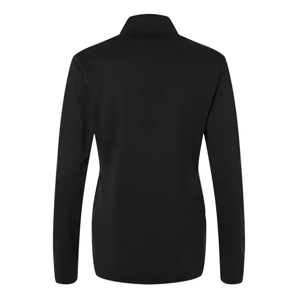 Adidas Women's Textured Stripe Quarter-Zip Pullover... from ASI 84358 S&S Activewear