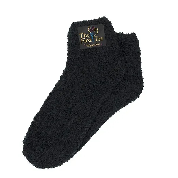 Fuzzy polyester and elastane socks in assorted colors.... from ASI 62660 Innovation Line