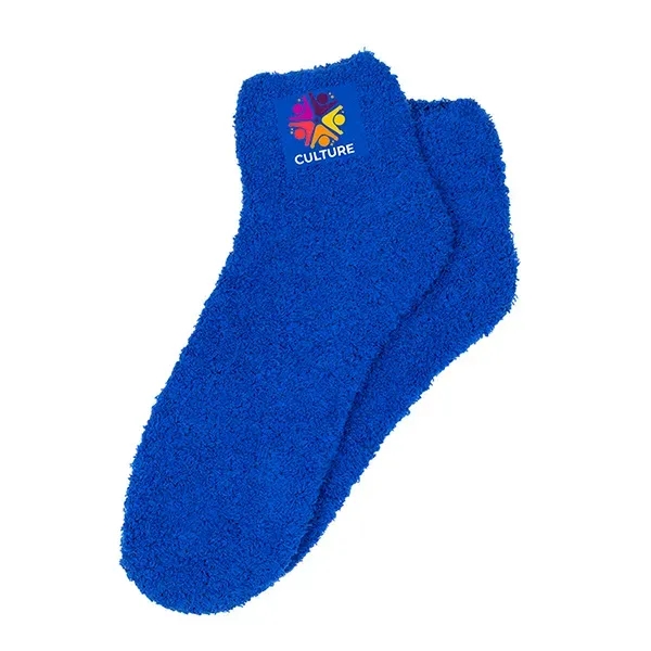 Fuzzy polyester and elastane socks in assorted colors.... from ASI 62660 Innovation Line