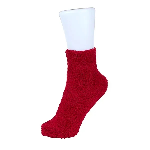 Fuzzy polyester and elastane socks in assorted colors.... from ASI 62660 Innovation Line