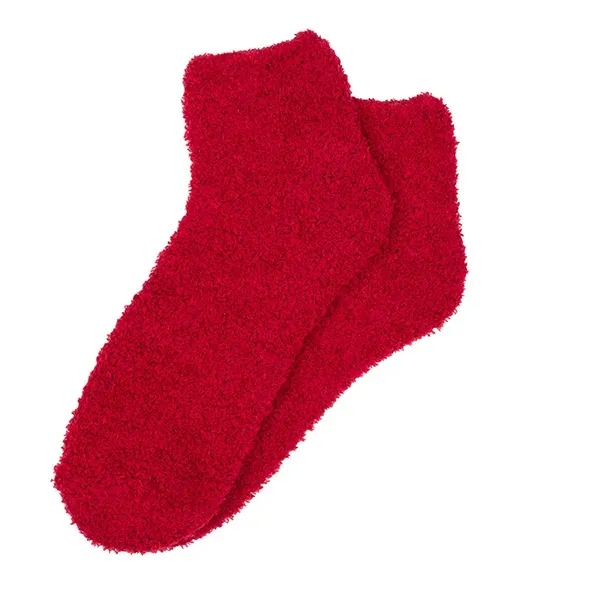 Fuzzy polyester and elastane socks in assorted colors.... from ASI 62660 Innovation Line