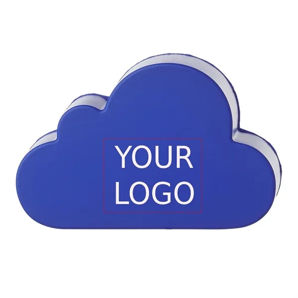 Cloudshape stress relief toy plus 1 color silkscreen imprint on 1... from ASI 37218 Athena Promo (tm)